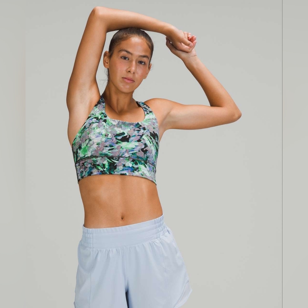 LULULEMON Energy Bra Long Line *Medium Support, B–D Cup Rapid Flourish Multi 6